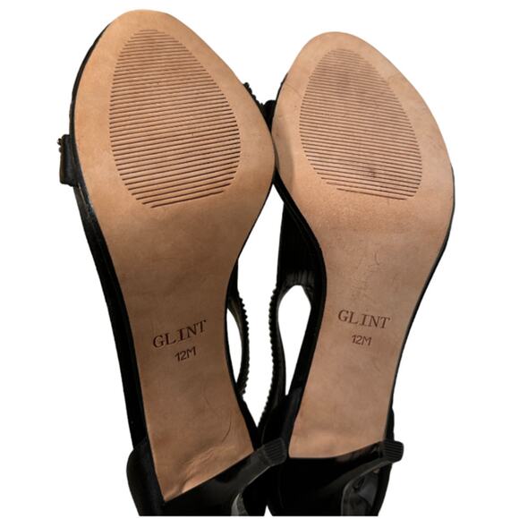 Nordstrom Exclusive Glint Devyn Sandal High Heels - Black Rhinestone - Picture 6 of 9